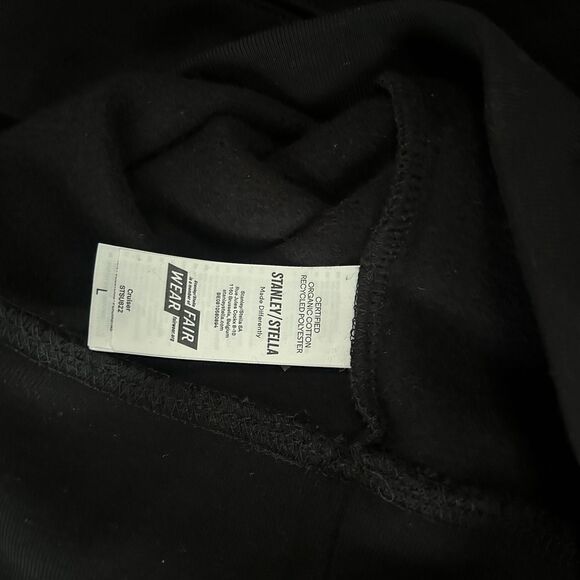 No Rooms Roomers Men’s Black Lechaim Print Hoodie Kangaroo Pocket Size L. NEW - Picture 7 of 8